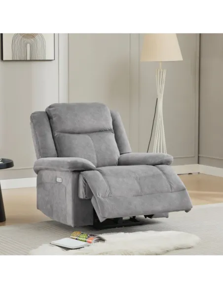 Rockport Electric 3+1+1 Sofa Set - Dusk | Murphy Furniture