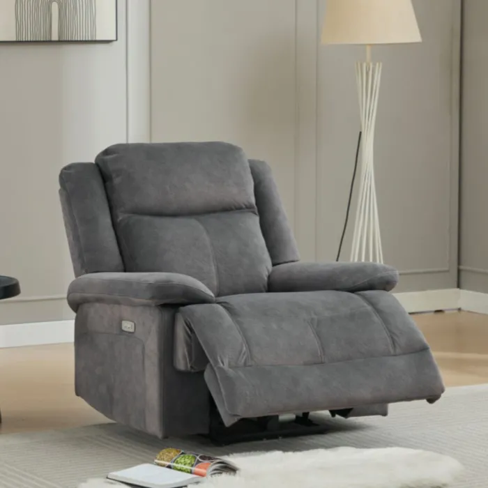 Rockport Electric 3+1+1 Sofa Set - Storm