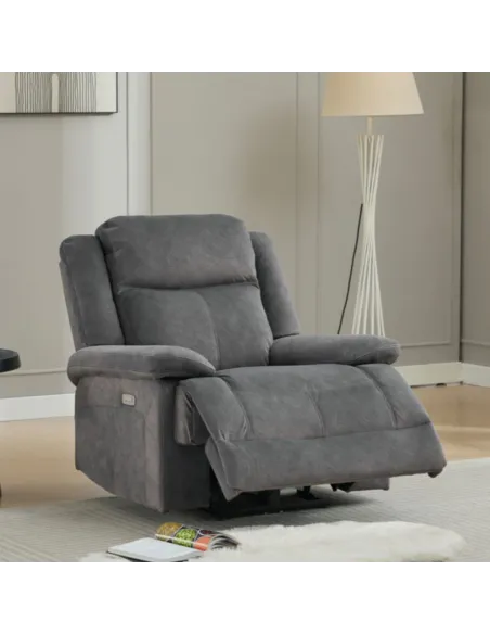 Rockport Electric 3+1+1 Sofa Set - Storm
