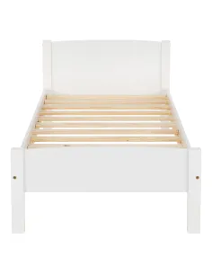 Amber 3ft Bedframe - White | Murphy Furniture 2