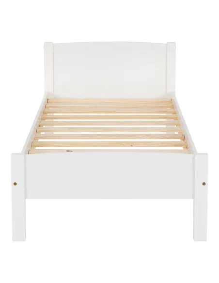 Amber 3ft Bedframe - White | Murphy Furniture