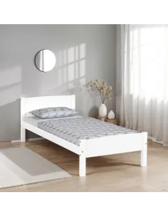 Amber 3ft Bedframe - White | Murphy Furniture