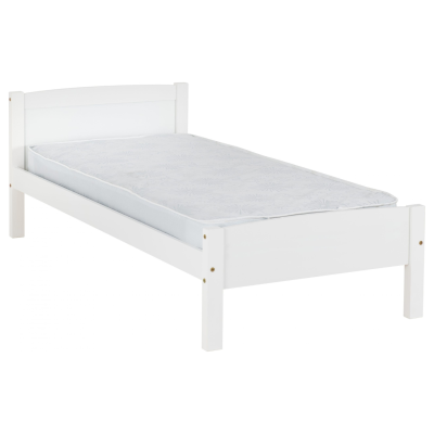 Amber 3ft Bedframe - White | Murphy Furniture