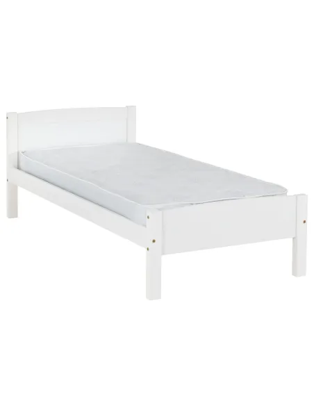 Amber 3ft Bedframe - White | Murphy Furniture
