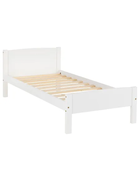 Amber 3ft Bedframe - White | Murphy Furniture