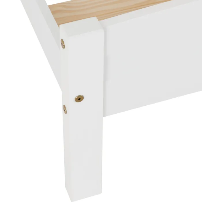 Amber 3ft Bedframe - White | Murphy Furniture