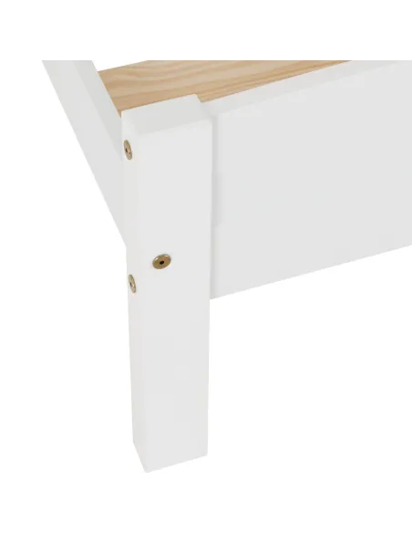 Amber 3ft Bedframe - White | Murphy Furniture