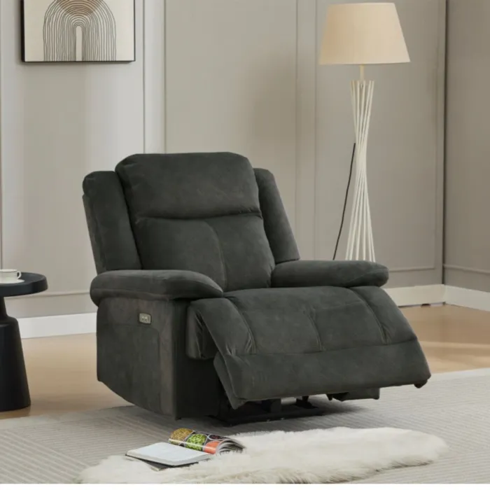 Rockport Electric 3+1+1 Sofa Set - Thunder