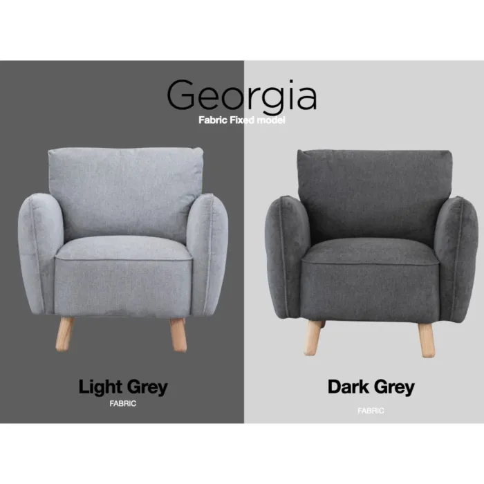 Georgia Armchair - Light Grey