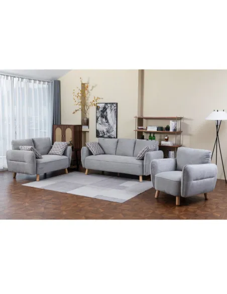 Georgia Armchair - Light Grey