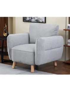 Georgia 3+1+1 Sofa Set - Light Grey 2