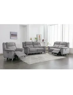 Monroe Electric 3 Seater Sofa - Ash 2