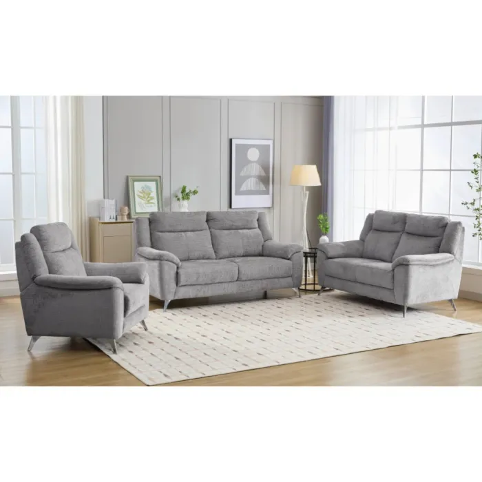Monroe Fixed 2 Seater Sofa - Ash
