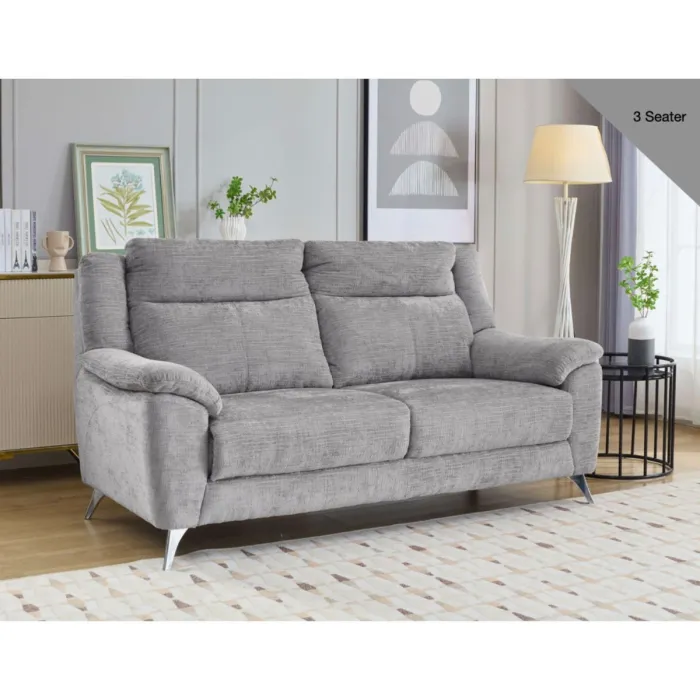 Monroe Fixed 3+2 Sofa Set - Ash