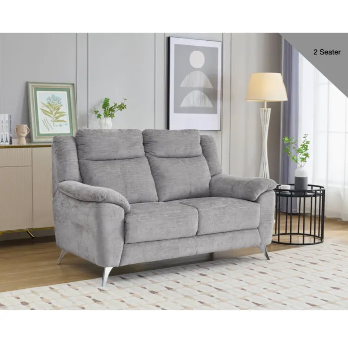 Monroe Fixed 3+2 Sofa Set - Ash