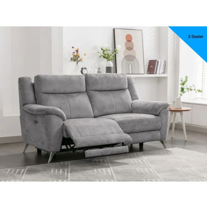 Monroe Electric 3+2 Sofa Set - Ash