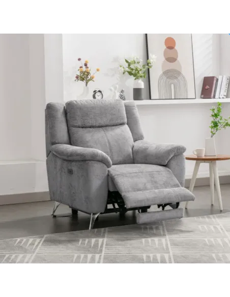 Monroe Electric 3+1+1 Sofa Set - Ash