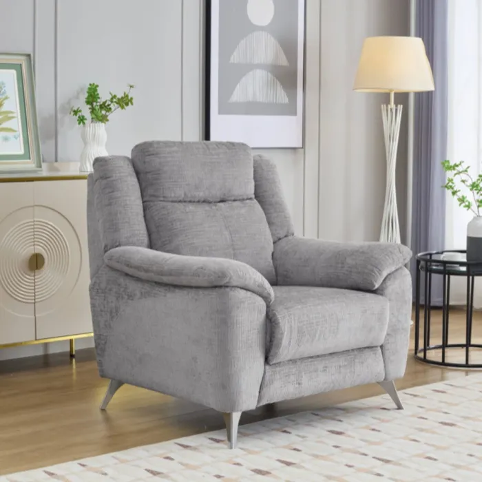 Monroe Fixed 3+1+1 Sofa Set - Ash