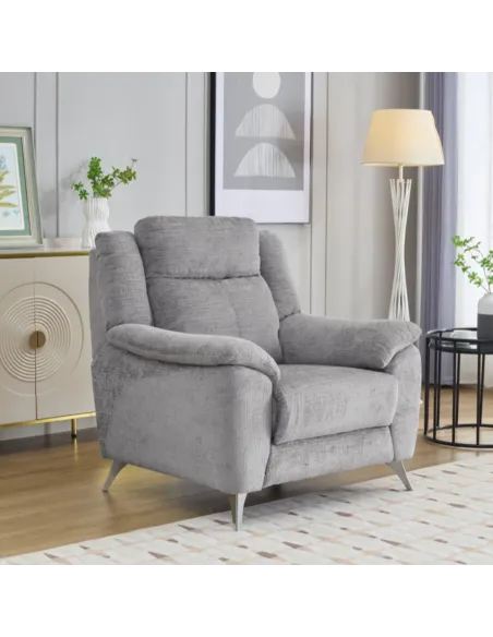 Monroe Fixed 3+1+1 Sofa Set - Ash