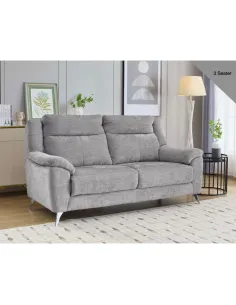 Monroe Fixed 3+1+1 Sofa Set - Ash