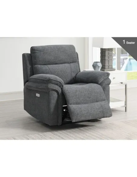 Harrow Electric Armchair - Dark Grey