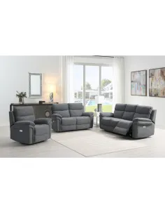 Harrow 2 Seater Electric Sofa - Dark Grey | Murphy Furniture 2