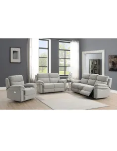 Harrow 2 Seater Electric Sofa - Light Grey 2