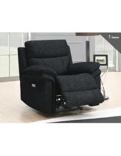Harrow 3+1+1 Electric Sofa Set - Dark Grey 2