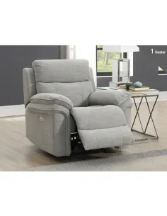Harrow 3+1+1 Electric Sofa Set - Light Grey 2