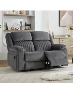 Morgan 2 Seater Recliner Sofa - Slate Grey
