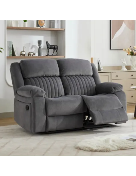 Morgan 2 Seater Recliner Sofa - Slate Grey