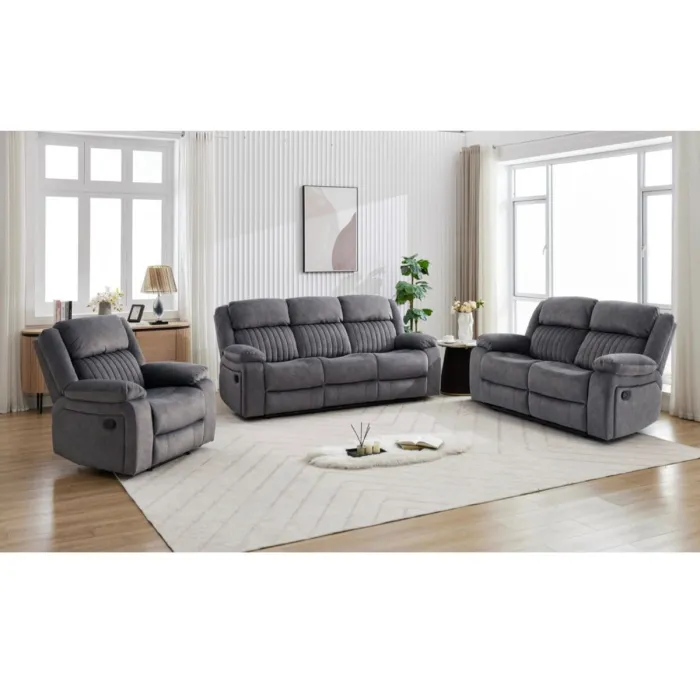 Morgan 2 Seater Recliner Sofa - Slate Grey