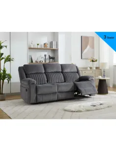Morgan 3+1+1 Sofa Set - Slate Grey