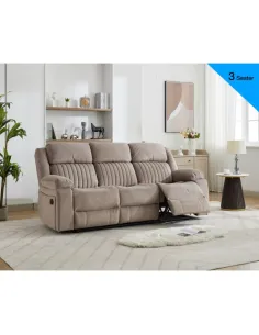 Morgan 3+1+1 Sofa Set - Taupe