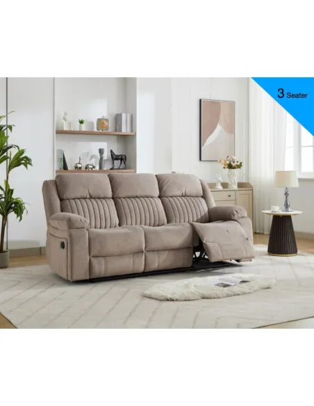 Morgan 3+1+1 Sofa Set - Taupe