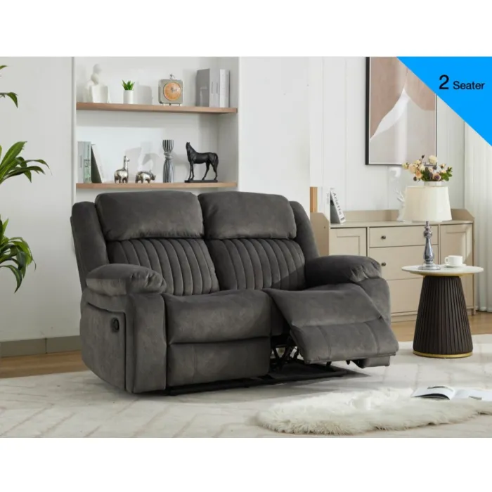 Morgan 3+2 Sofa Set - Iron