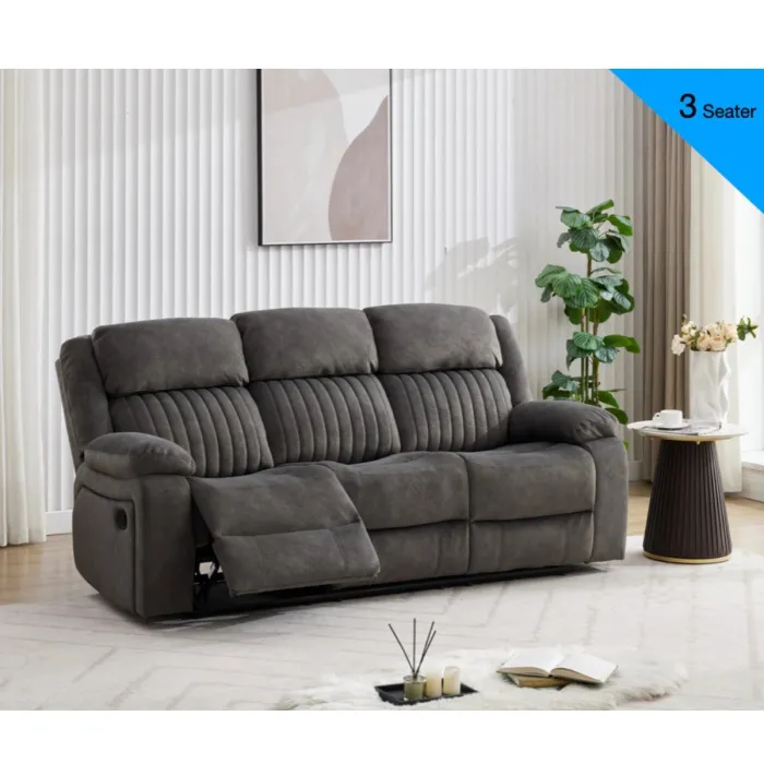 Morgan 3+2 Sofa Set - Iron