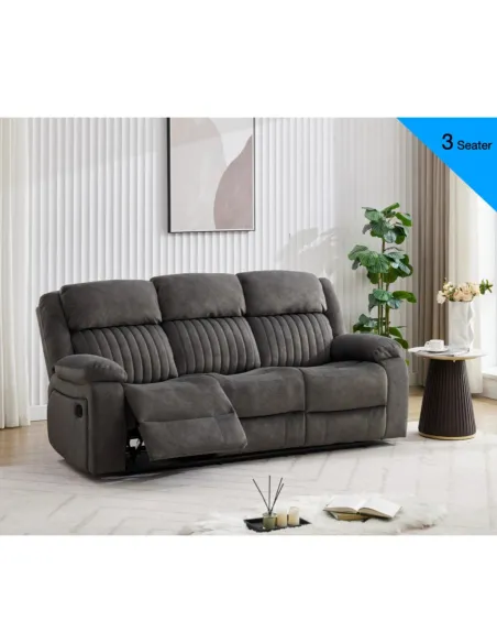 Morgan 3+2 Sofa Set - Iron