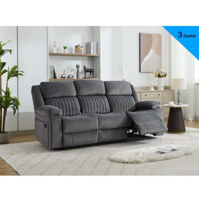 Morgan 3+2 Sofa Set - Slate Grey