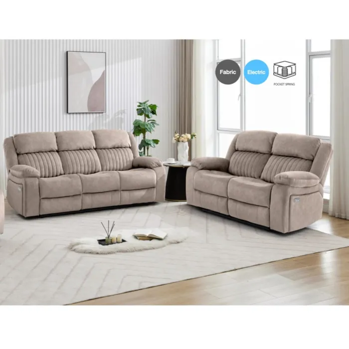 Morgan Recliner Armchair - Taupe
