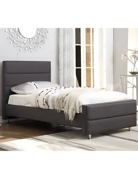 Benny 3FT Bedframe - Charcoal | Murphy Furniture