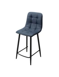 Isla Bar Stool - Blue PU | Murphy Furniture