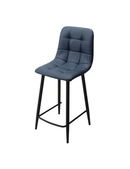 Isla Bar Stool - Blue PU | Murphy Furniture