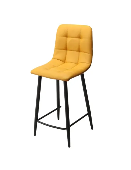 Isla Bar Stool - Yellow PU | Murphy Furniture