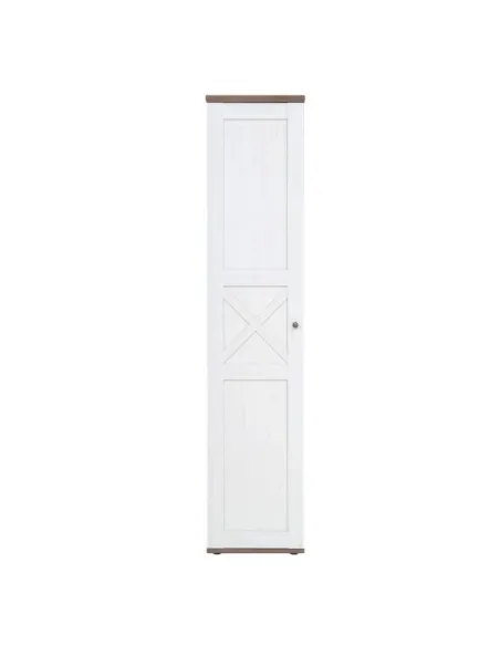 Capri 1 Door Single Wardrobe - Pine/Oak | Murphy Furniture