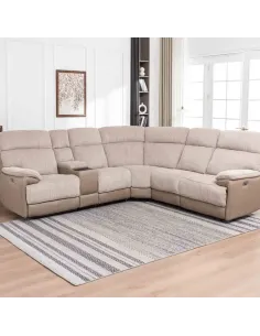 Chriki 2 Corner 2 Sofa - 2 Tone Grey | Murphy Furniture