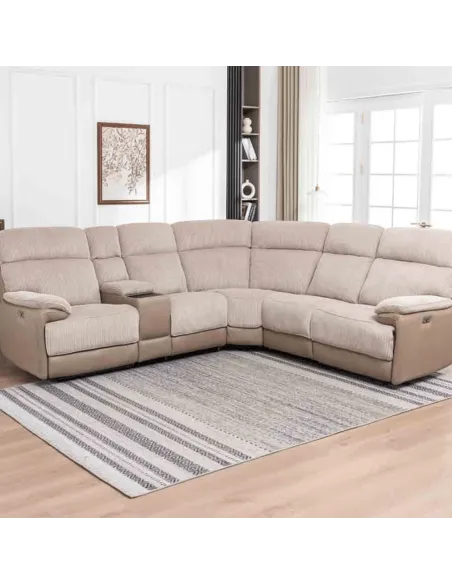 Chriki 2 Corner 2 Sofa - 2 Tone Grey | Murphy Furniture