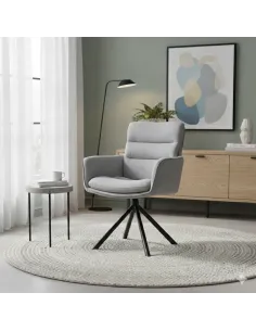 Vila Swivel Dining Chair - Grey | Murphy Furniture