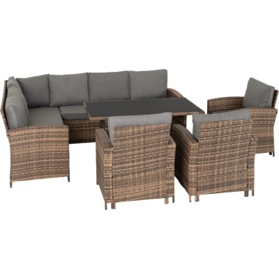 Aspen Corner Garden Furniture Set - Brow | Murphy Furniture