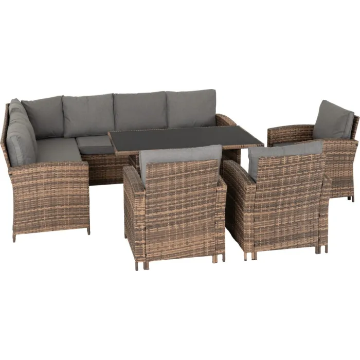 Aspen Corner Garden Furniture Set - Brow | Murphy Furniture